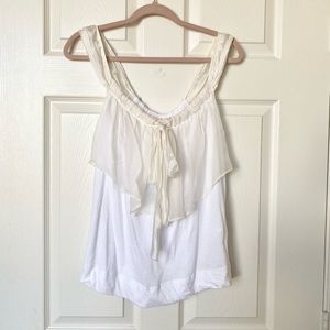 Hanii Y. Chiffon Layer Tank Top
